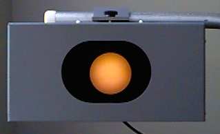 600 Nanometer Band Pass Filter Appears Orange